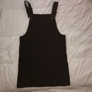 Black overall dress